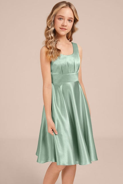 Robe Ceremonie Courte Satin - gallery 2