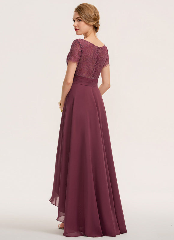 Robe Cérémonie Dentelle Asymétrique - gallery 5