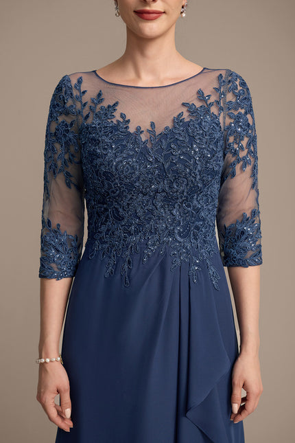 Robe Cérémonie Élégance Marine Scintillante - gallery 7