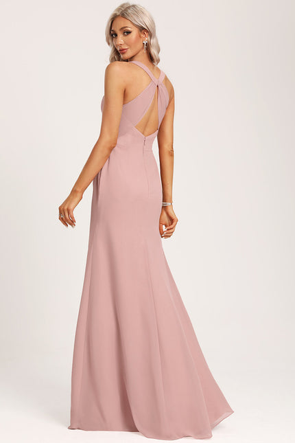 Robe Cérémonie Longue Volants Rose - gallery 6