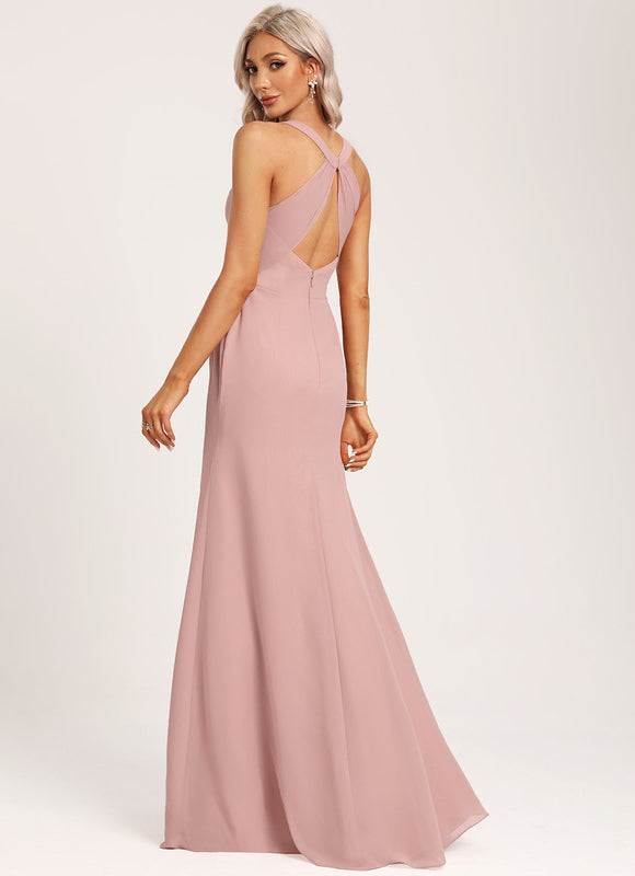 Robe Cérémonie Longue Volants Rose - gallery 6