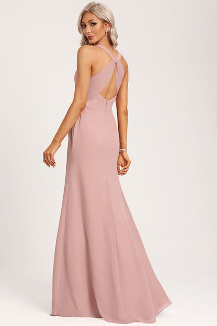 Robe Cérémonie Longue Volants Rose - gallery 6