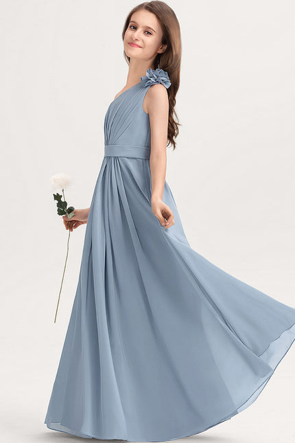 Robe Cérémonie Bleu Poudré Chic - gallery 3
