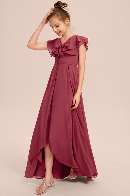 Robe Cérémonie Demoiselle Dhonneur Beige - gallery 3