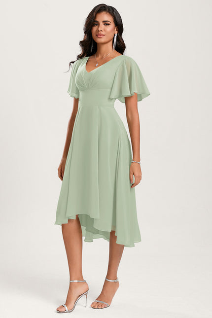 Robe Cérémonie Fluide Marine Élégante - gallery 3