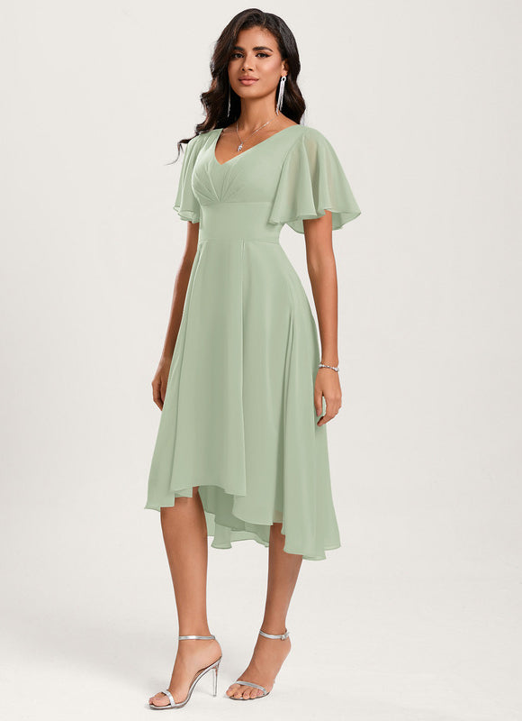 Robe Cérémonie Fluide Marine Élégante - gallery 3