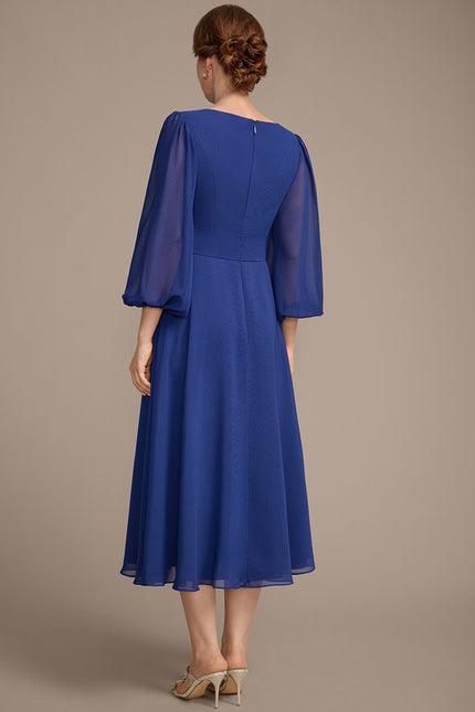 Robe Cérémonie Chiffon Bleu - gallery 6