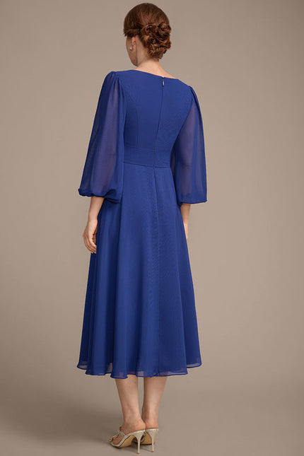 Robe Cérémonie Chiffon Bleu - gallery 6