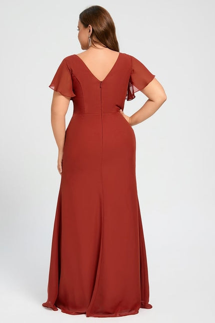 Robe Cérémonie Longue Volants Rose - gallery 6