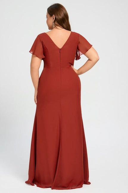 Robe Cérémonie Longue Volants Rose - gallery 6