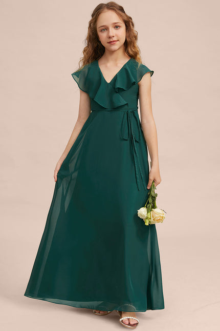 Robe Cérémonie Longue Vert Deau - gallery 3