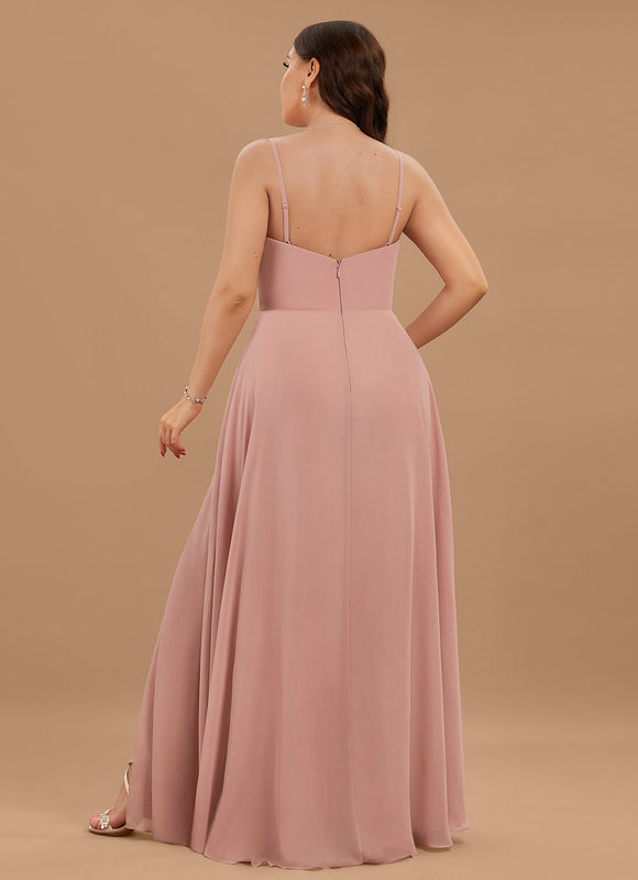 Robe Cérémonie Longue Volants Rose - gallery 5