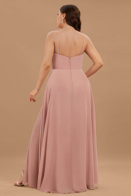 Robe Cérémonie Longue Volants Rose - gallery 5