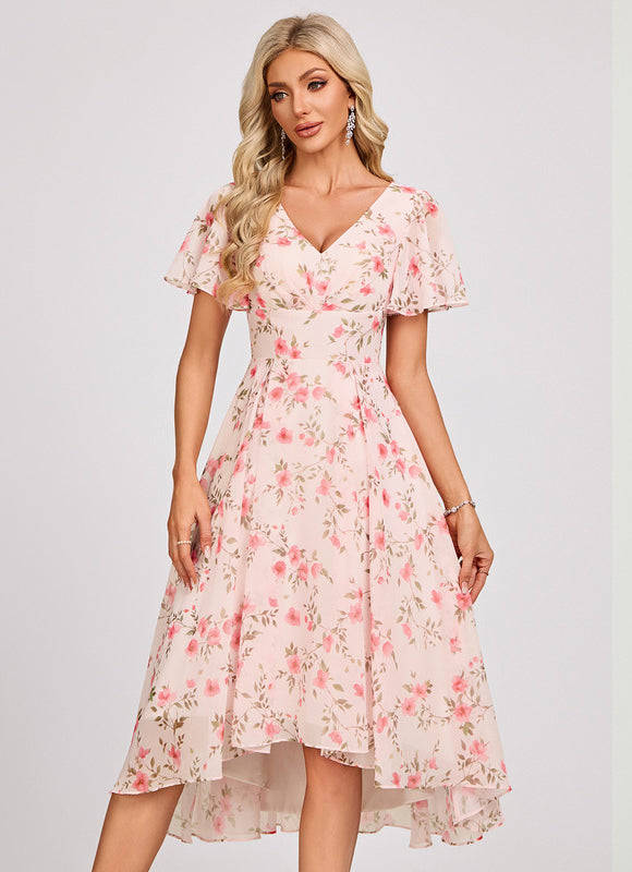 Robe Cérémonie Fluide Marine Élégante - gallery 3