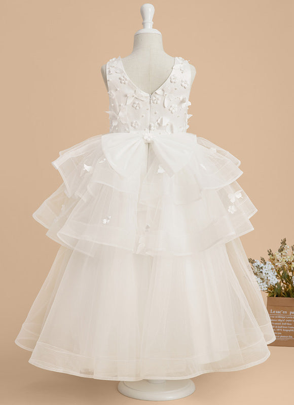 Robe Cérémonie Nuptiale Enfant Satinée - gallery 5