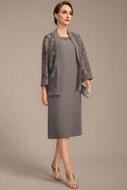 Robe Cérémonie Grise Élégante - gallery 5