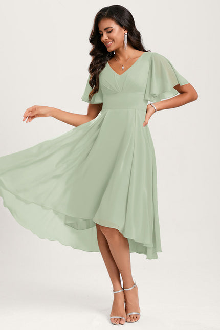 Robe Cérémonie Fluide Marine Élégante - gallery 2