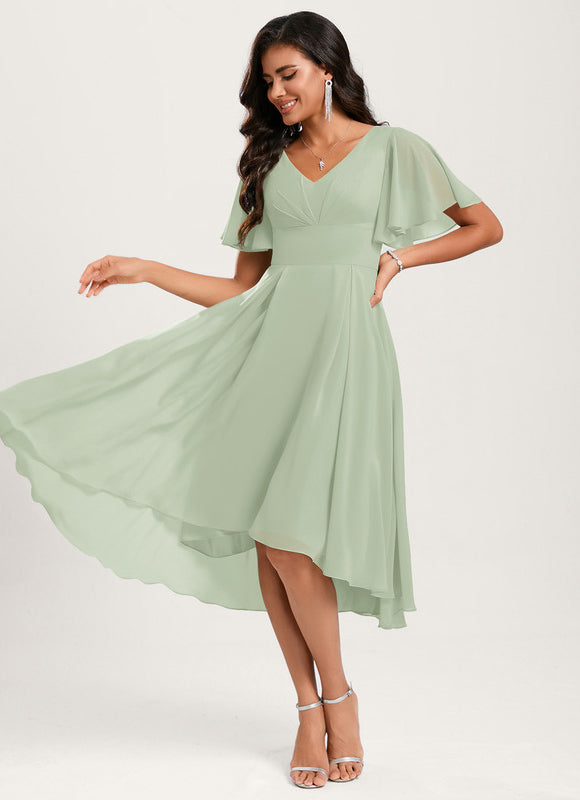 Robe Cérémonie Fluide Marine Élégante - gallery 2