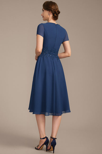 Robe Cérémonie Bleu Profond Chic - gallery 7