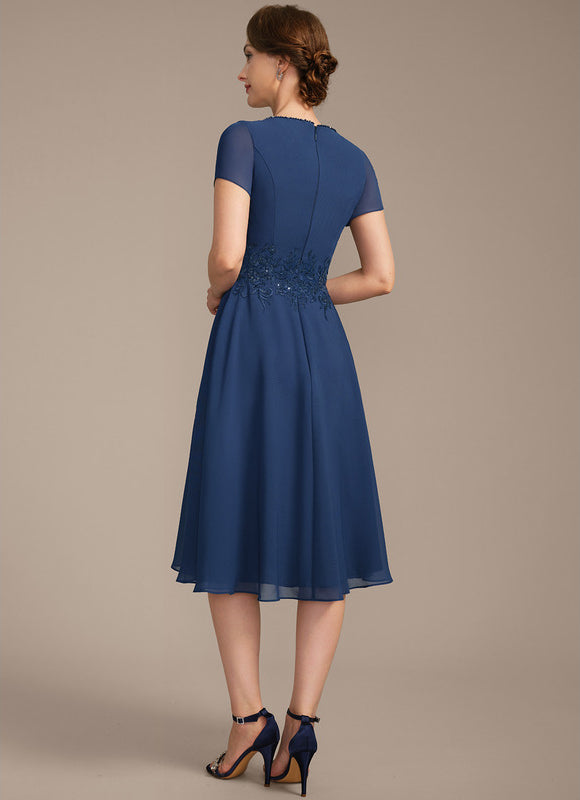 Robe Cérémonie Bleu Profond Chic - gallery 7