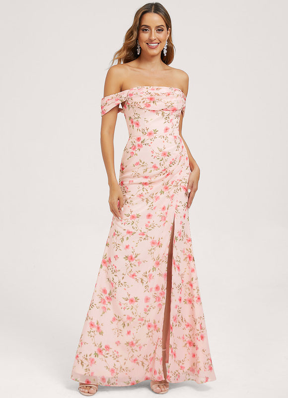 Robe Cérémonie Élégante À Décolleté