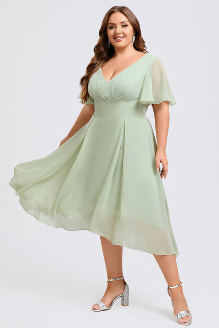 Robe Cérémonie Fluide Marine Élégante - gallery 5