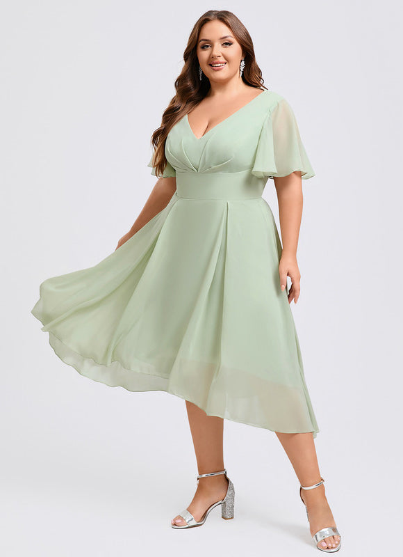 Robe Cérémonie Fluide Marine Élégante - gallery 5