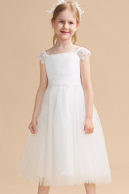 Robe Cérémonie Satin Tulle Chic - gallery 5