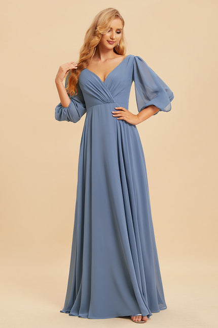 Robe Cérémonie Longue Volants Rose - gallery 4