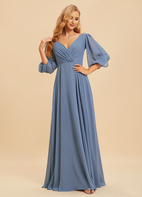 Robe Cérémonie Longue Volants Rose - gallery 4