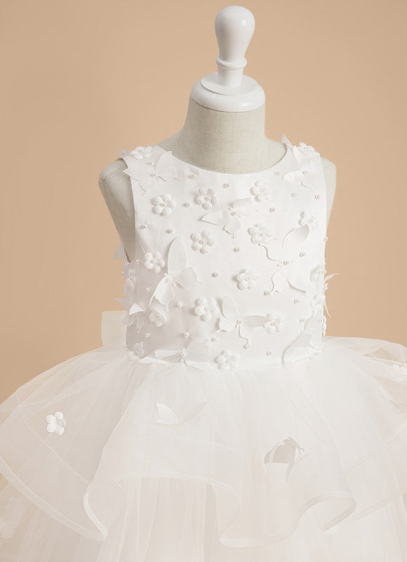 Robe Cérémonie Nuptiale Enfant Satinée - gallery 6