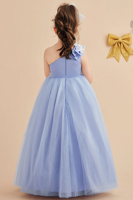 Robe Cérémonie Bleu Pastel Élégant - gallery 6