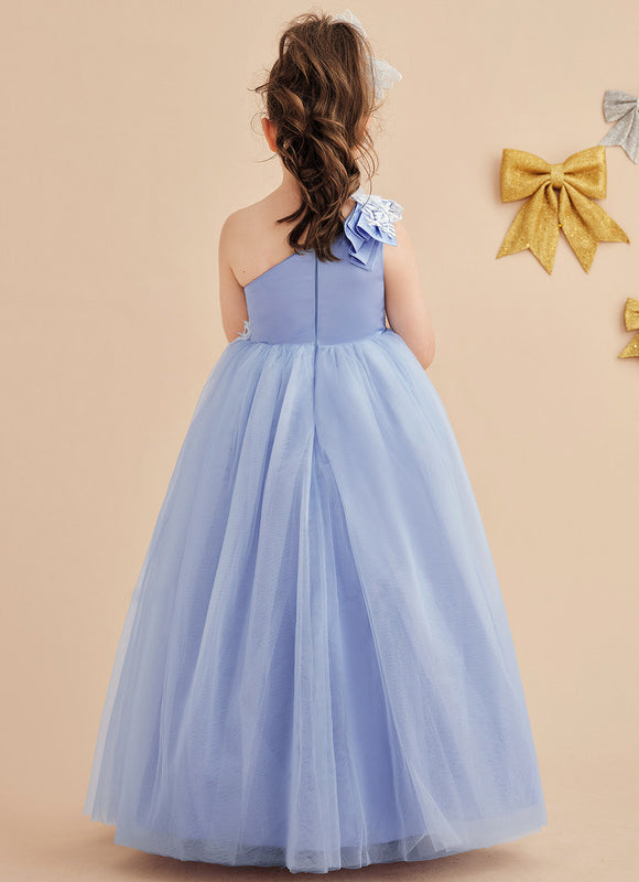 Robe Cérémonie Bleu Pastel Élégant - gallery 6