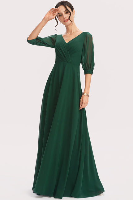 Robe Cérémonie Longue Volants Rose - gallery 3