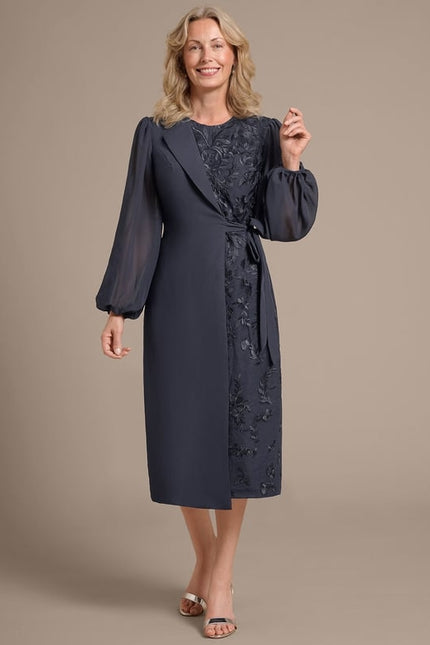 Robe Cérémonie Élégante Anthracite - gallery 2
