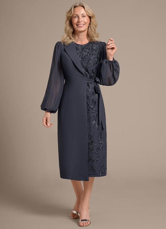 Robe Cérémonie Élégante Anthracite - gallery 2