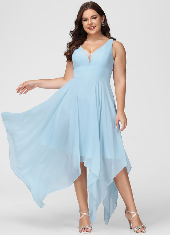 Robe Cérémonie Fluide Marine Élégante - gallery 5