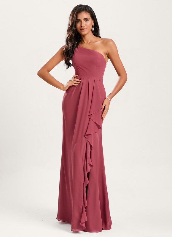 Robe Cérémonie Asymétrique Fluide - gallery 5