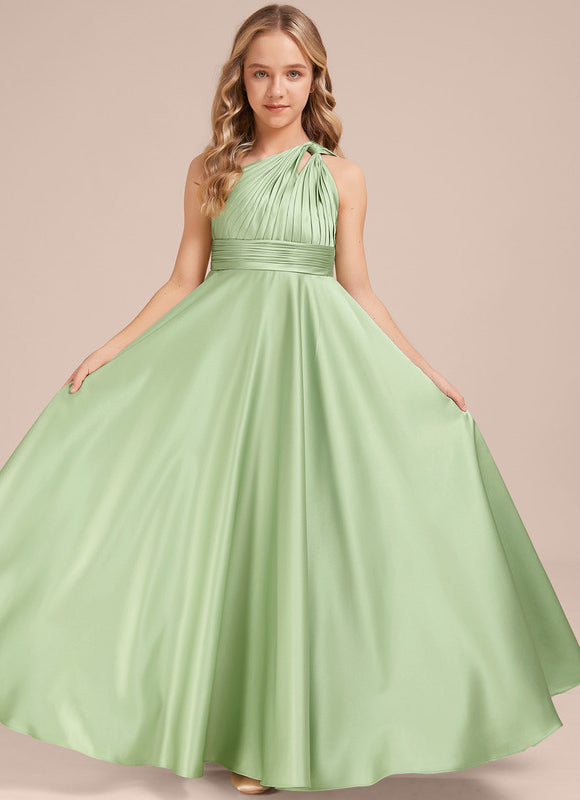 Robe Cérémonie Asymétrique Vert Tendre - gallery 4