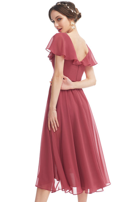 Robe Cérémonie Fluide Marine Élégante - gallery 2