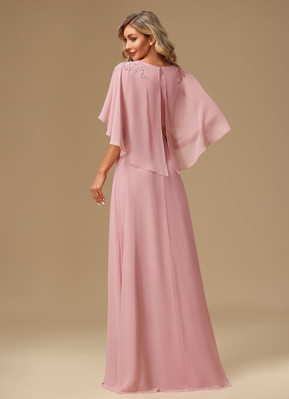 Robe Cérémonie Longue Rose Élégante - gallery 3