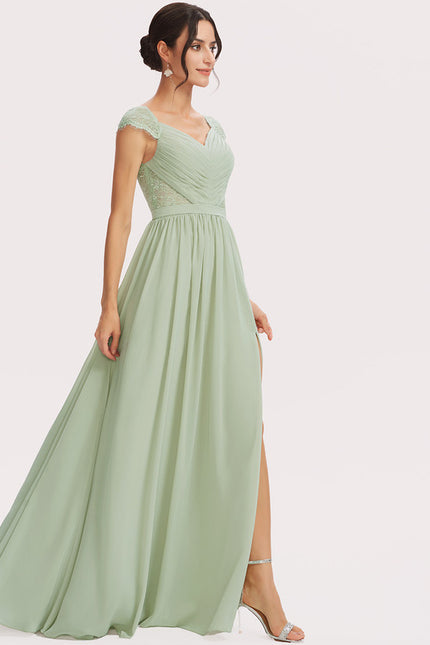 Robe Cérémonie Longue Rose Élégante - gallery 5