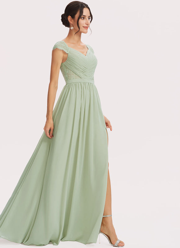 Robe Cérémonie Longue Rose Élégante - gallery 5