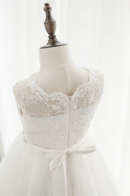 Robe Cérémonie Éblouissante Blanche - gallery 7