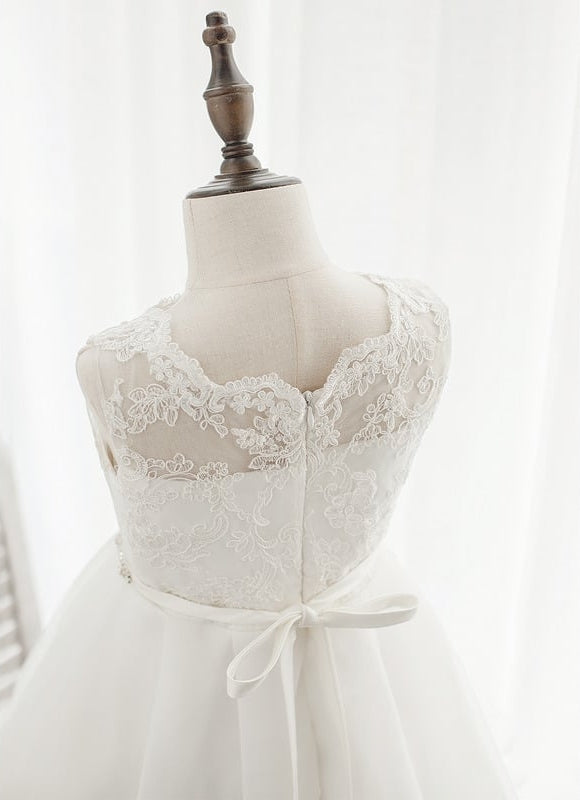 Robe Cérémonie Éblouissante Blanche - gallery 7