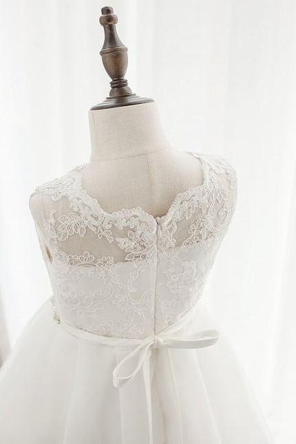 Robe Cérémonie Éblouissante Blanche - gallery 7