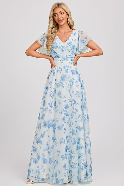 Robe Cérémonie Longue Volants Rose - gallery 2