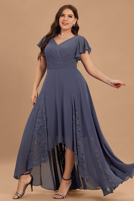 Robe Cérémonie Dentelle Asymétrique - gallery 8