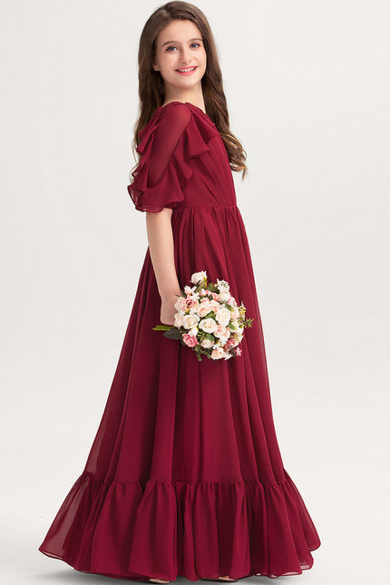 Robe Cérémonie Volants Bordeaux - gallery 2