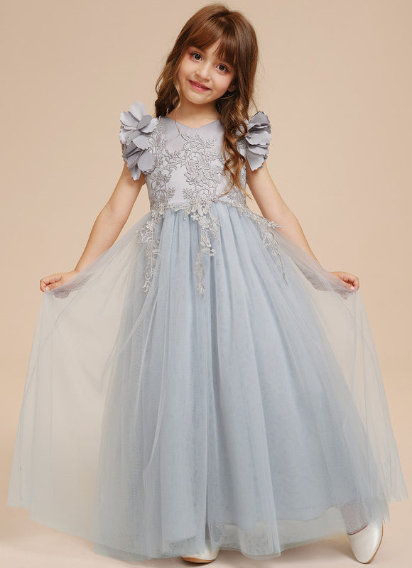 Robe Cérémonie Tulle Satinée - gallery 2